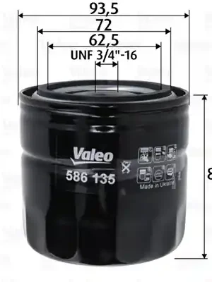 Víkendová Akce Olejový filtr VALEO 586135